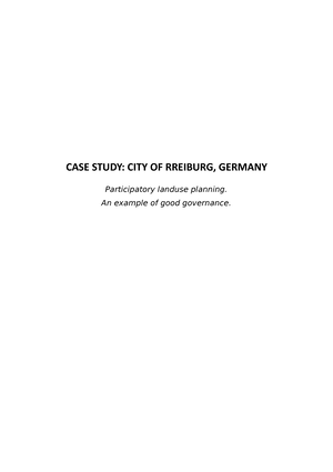 freiburg case study a level geography