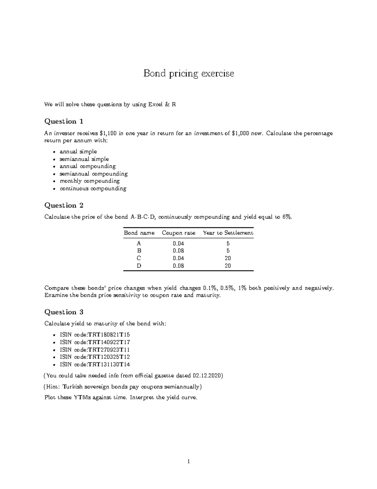 money and banking course practice problems International Economics