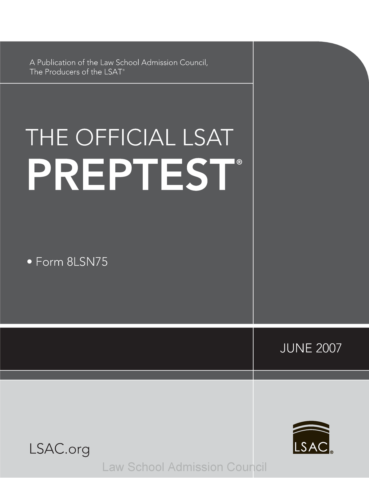 LSAT-practice-set - LSAT Practice Test - LSAC THE OFFICIAL LSAT ...