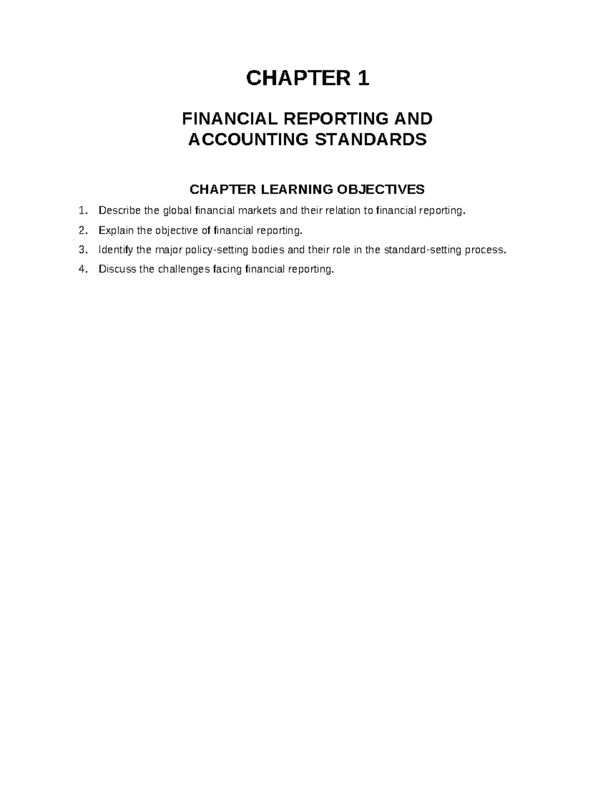 Kieso IFRS4 TB Ch01 - CHAPTER 1 FINANCIAL REPORTING AND ACCOUNTING ...