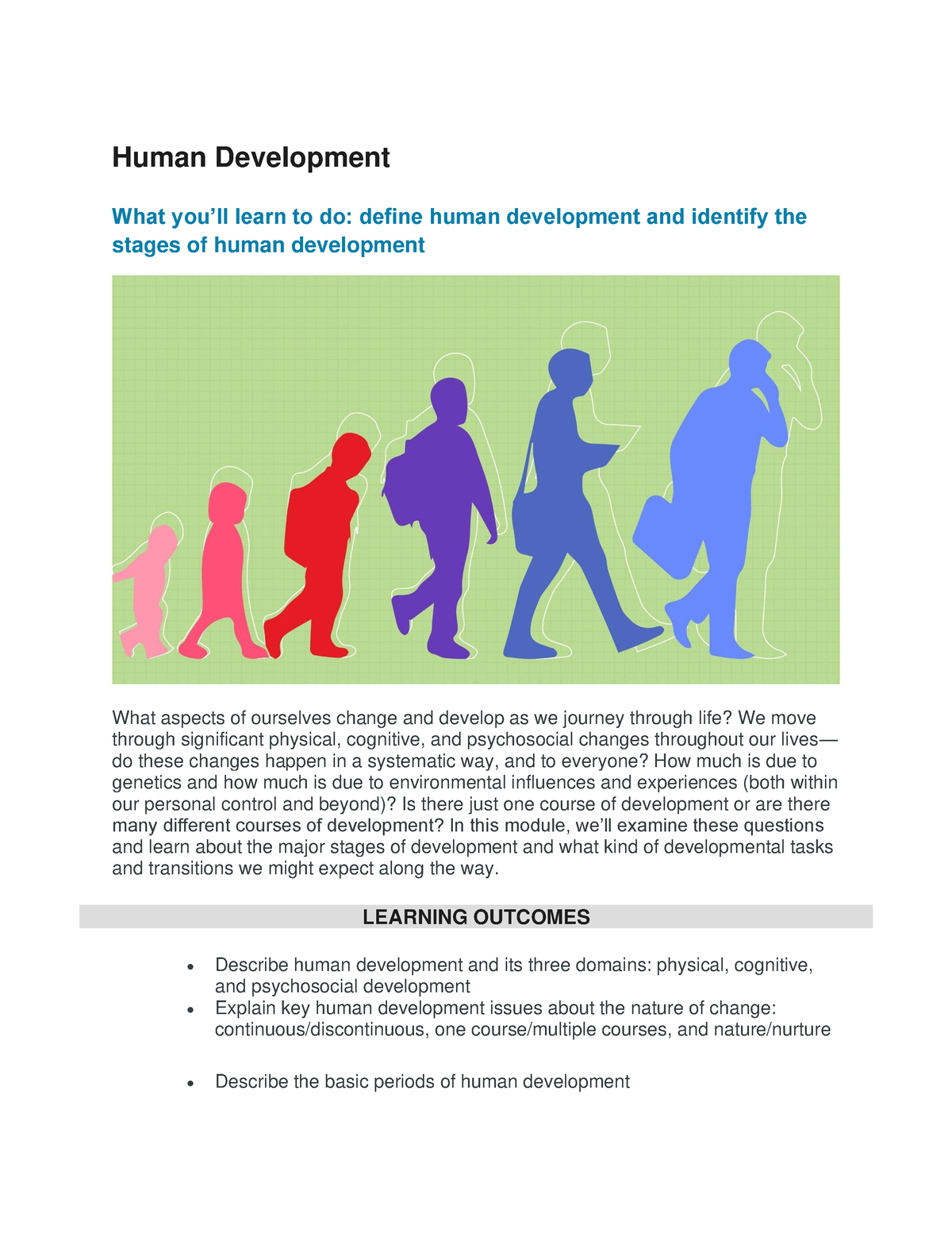 essay about stages of human development