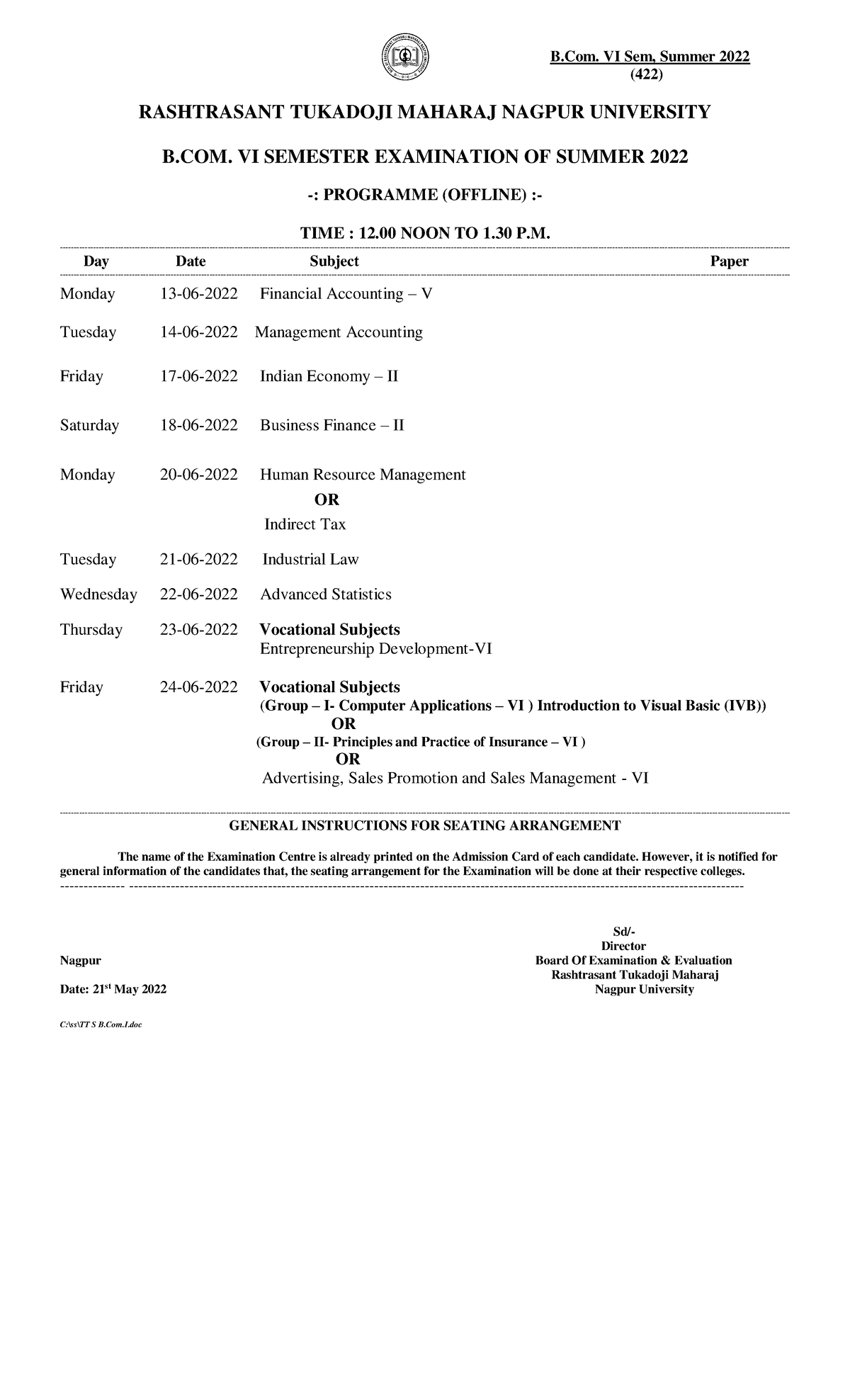 BCom VI Sem - Bcom 6th Sem Mcq - B. VI Sem, Summer 2022 (422 ...