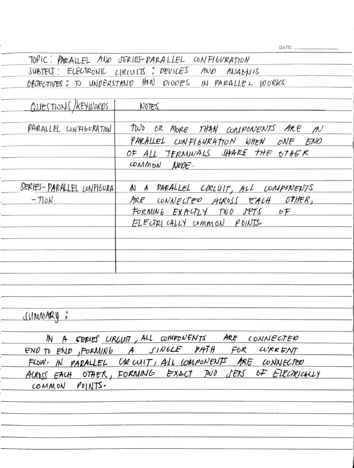 summary-notes-3-in-electronic-circuits-bs-electrical-engineering