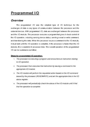 COMPUTER Architecture Input Output Channel - I/O Channels and ...