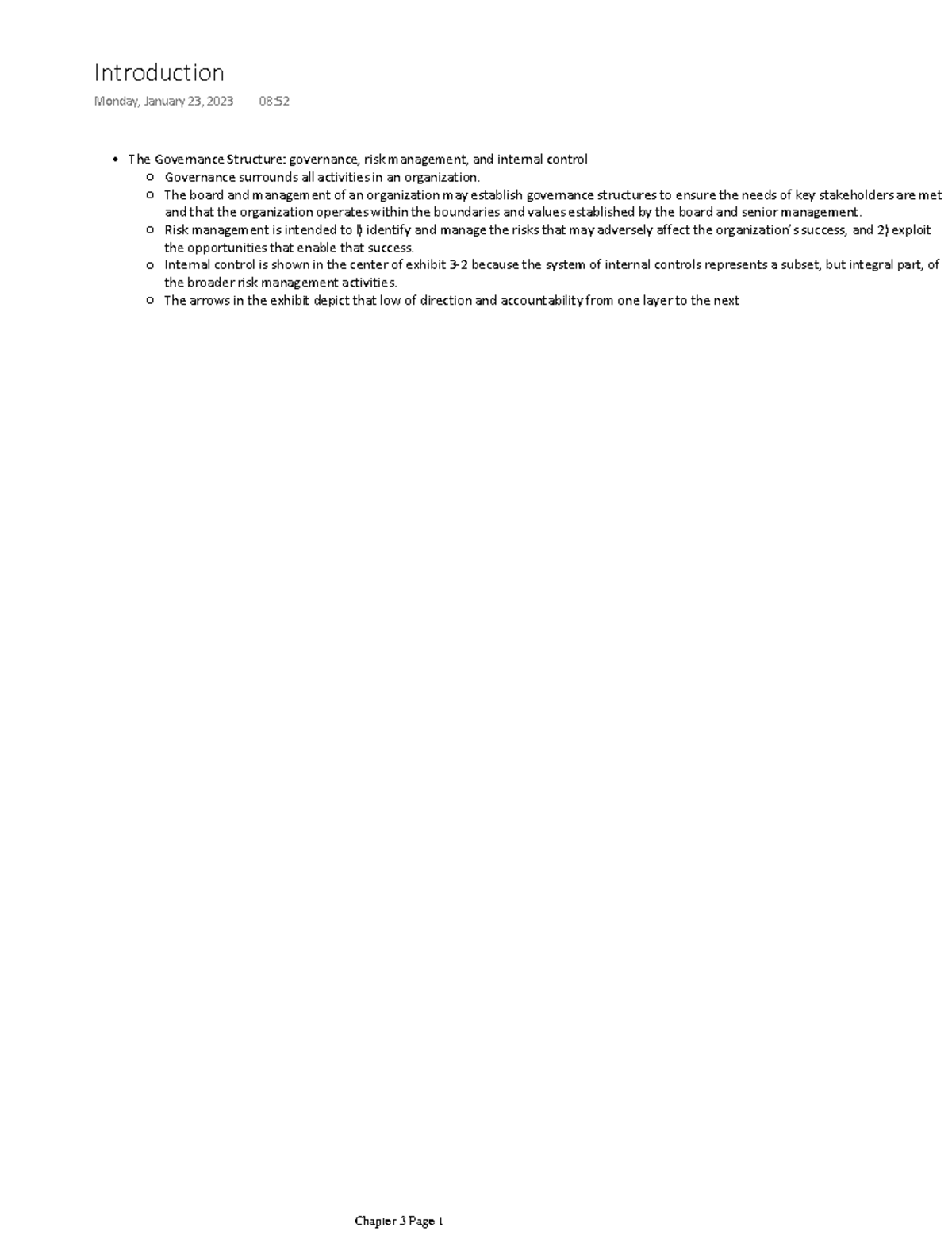 Chapter 3 - The Governance Structure: governance, risk management, and ...
