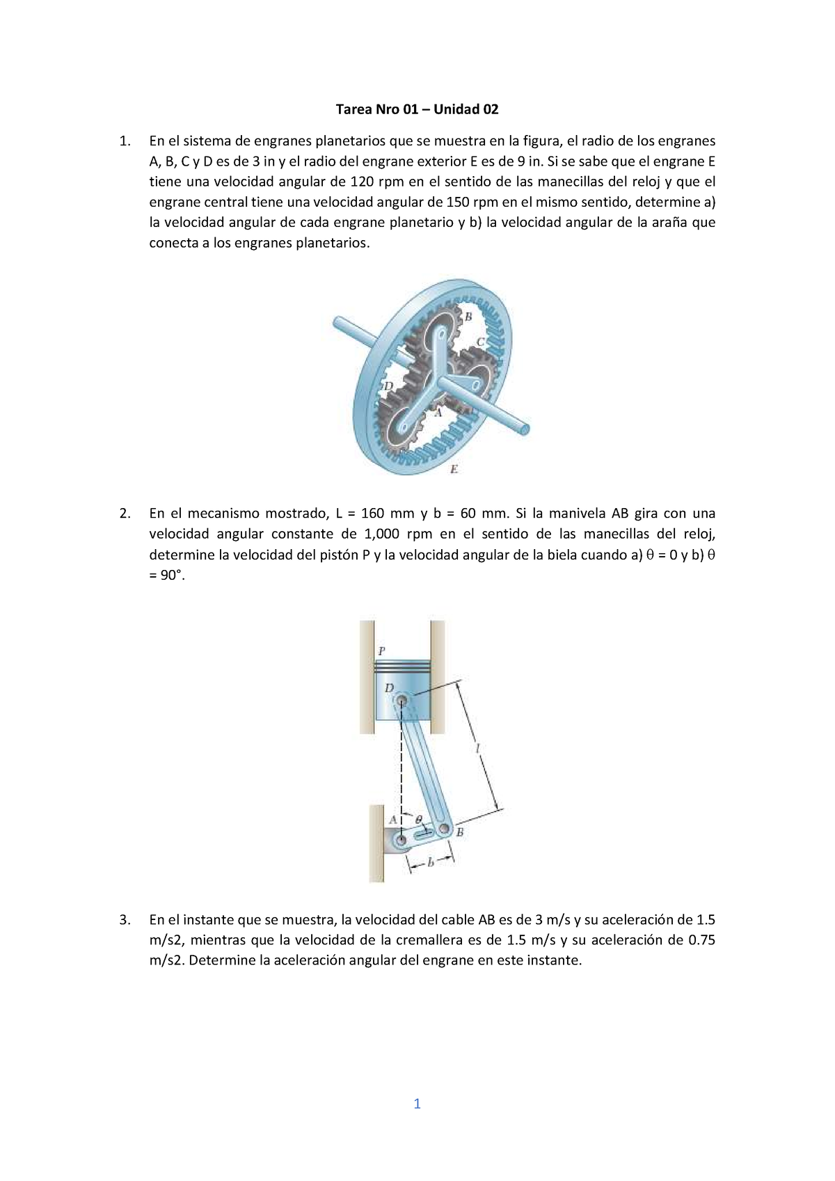 Tarea Nro 01 - Unidad 02 - Fundamentos De Dinámica (100000CI06 ...