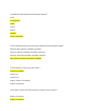 Module 11 Study Questions for Cellular Respiration - Module 11 Study ...