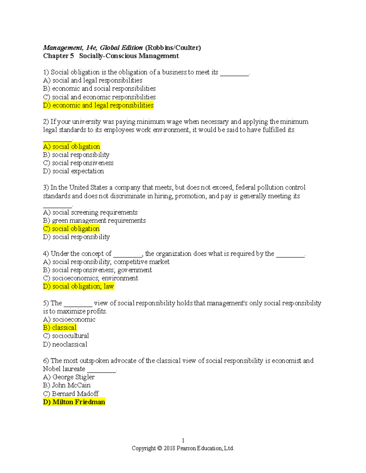Chapter 5 tn Lecturer Management, 14e, Global Edition (Robbins/Coulter) Chapter 5 Studocu