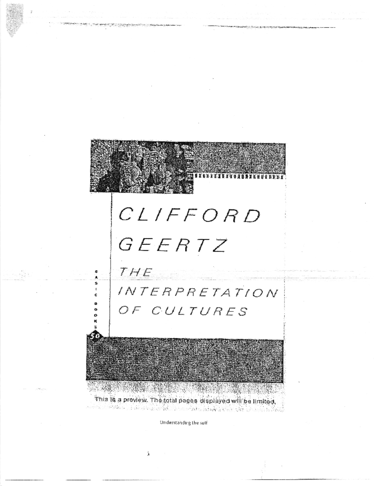 9. The Interpretation Of Cultures Clifford Geertz - & I N T G B O 6 T ...