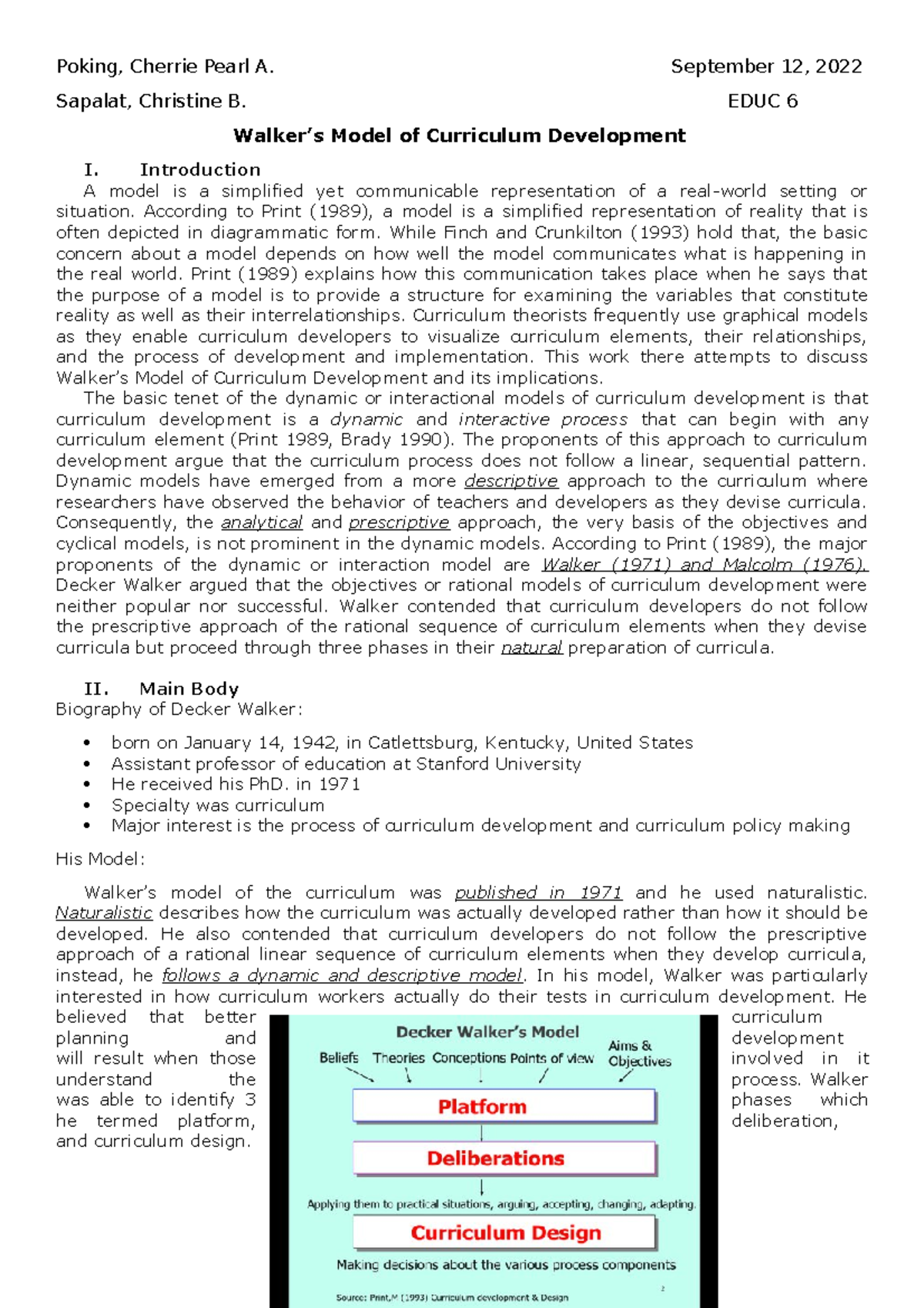 WalkersModel for educational purpose only Poking, Cherrie Pearl A