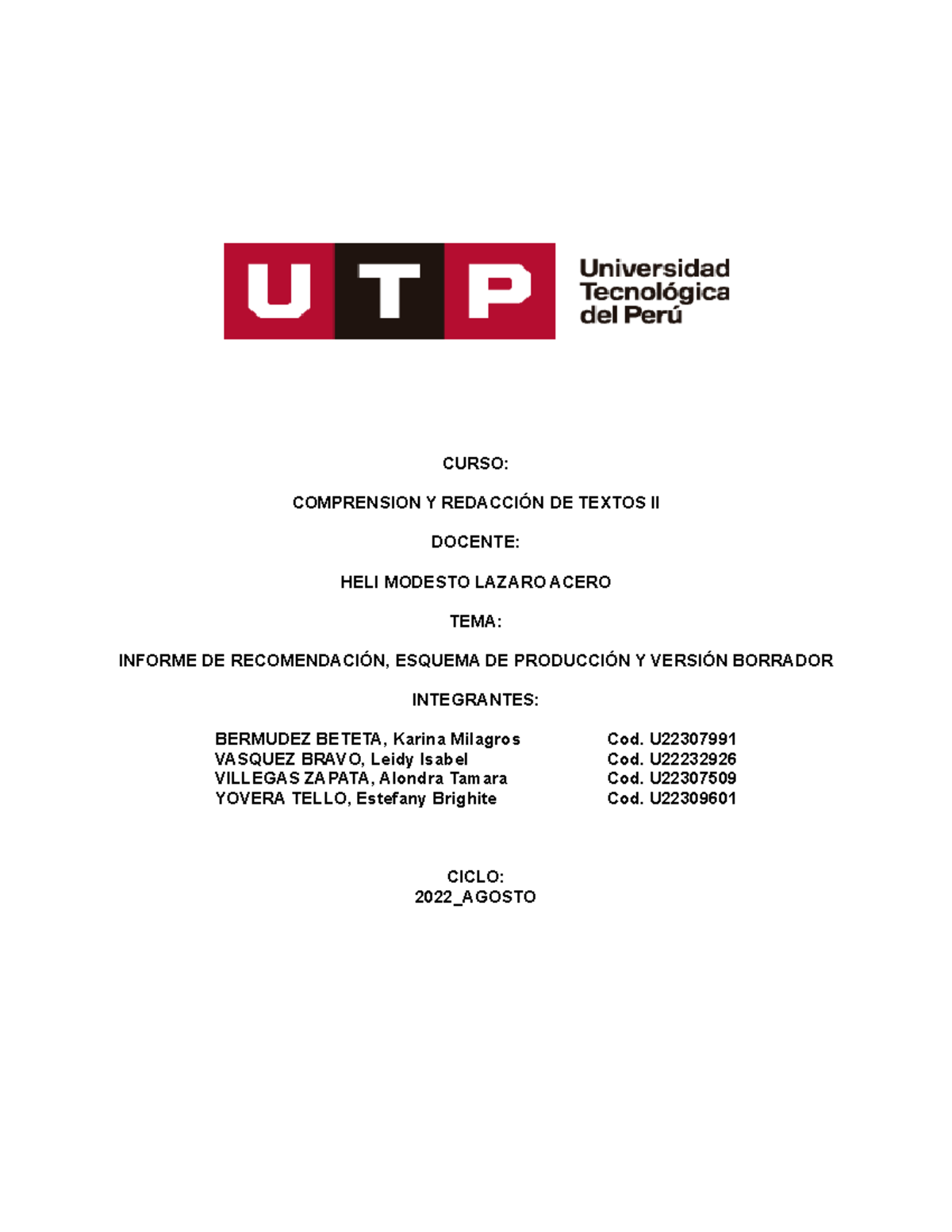 Tarea Academica 2 - Grupo 3 Versión Final - CURSO: COMPRENSION Y ...