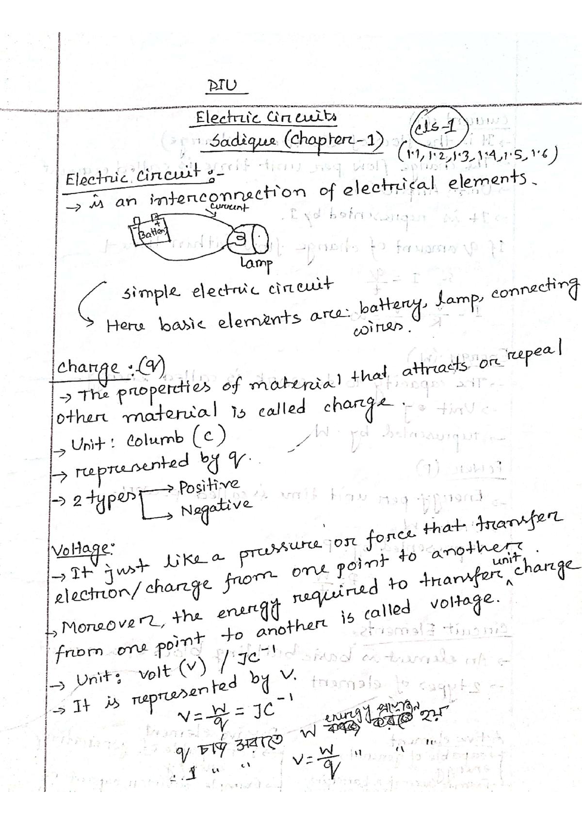 Chapter 1 Lecture Electrical Circuit - Studocu