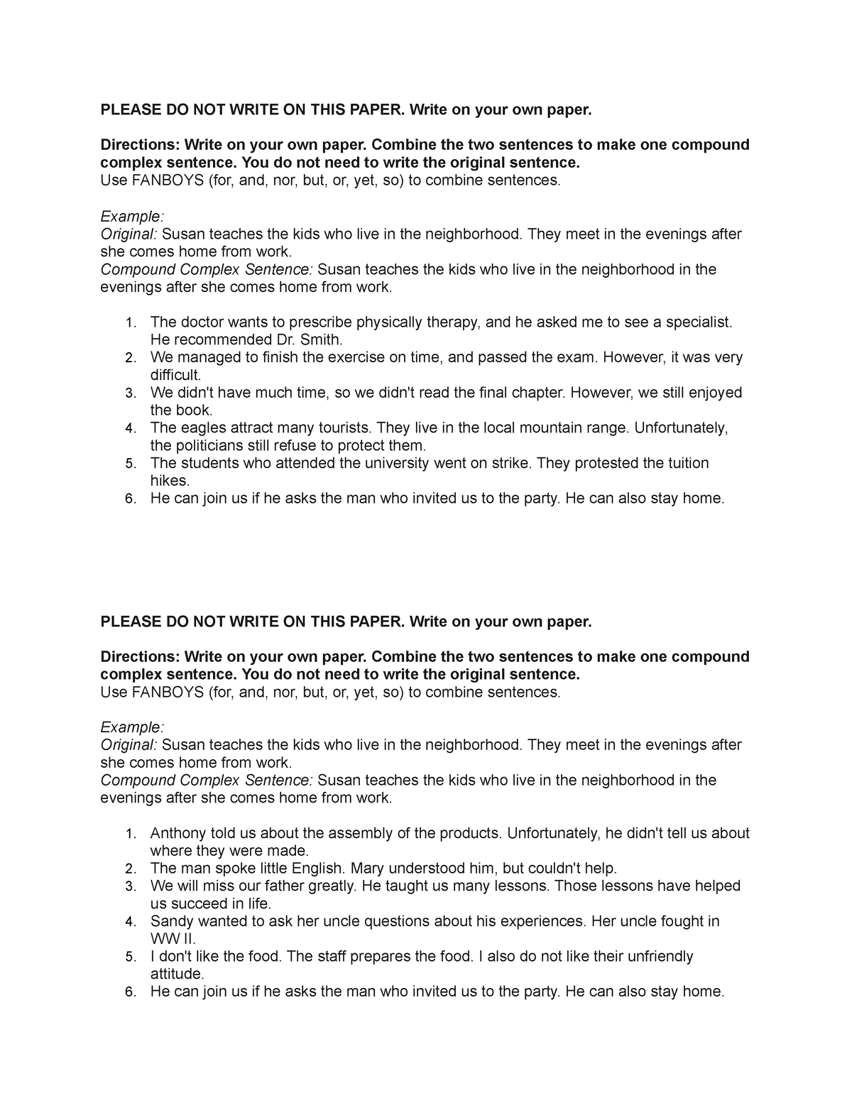 do-not-write-on-compound-complex-sentence-practice-please-do-not