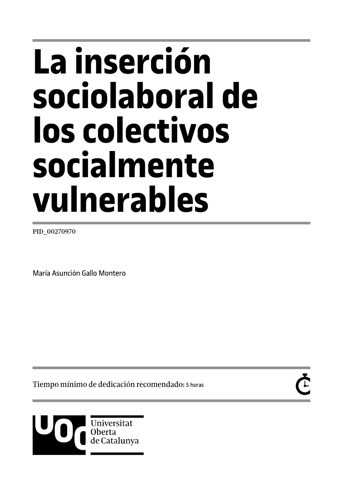 Modulo 4 - La Inserción Sociolaboral De Los Colectivos Socialmente ...