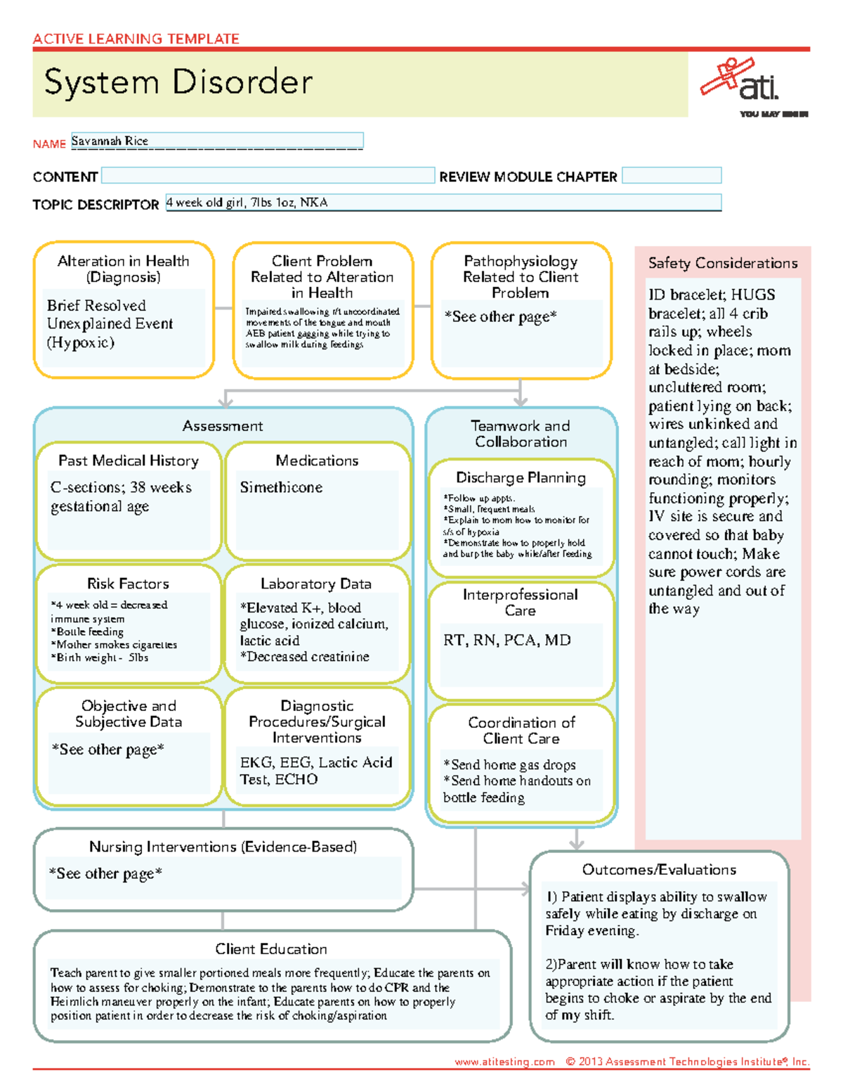 BRUE System Disorder 2 - .... - ACTIVE LEARNING TEMPLATE System ...