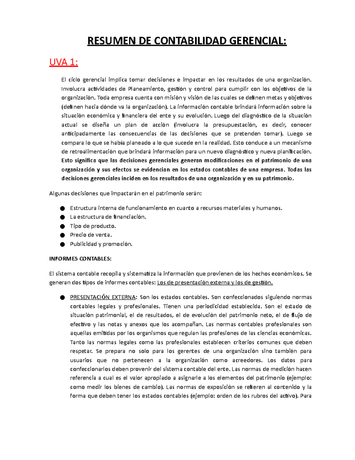 Resumen De Contabilidad Gerencial Resumen De Contabilidad Gerencial Uva 1 El Ciclo Gerencial 6745