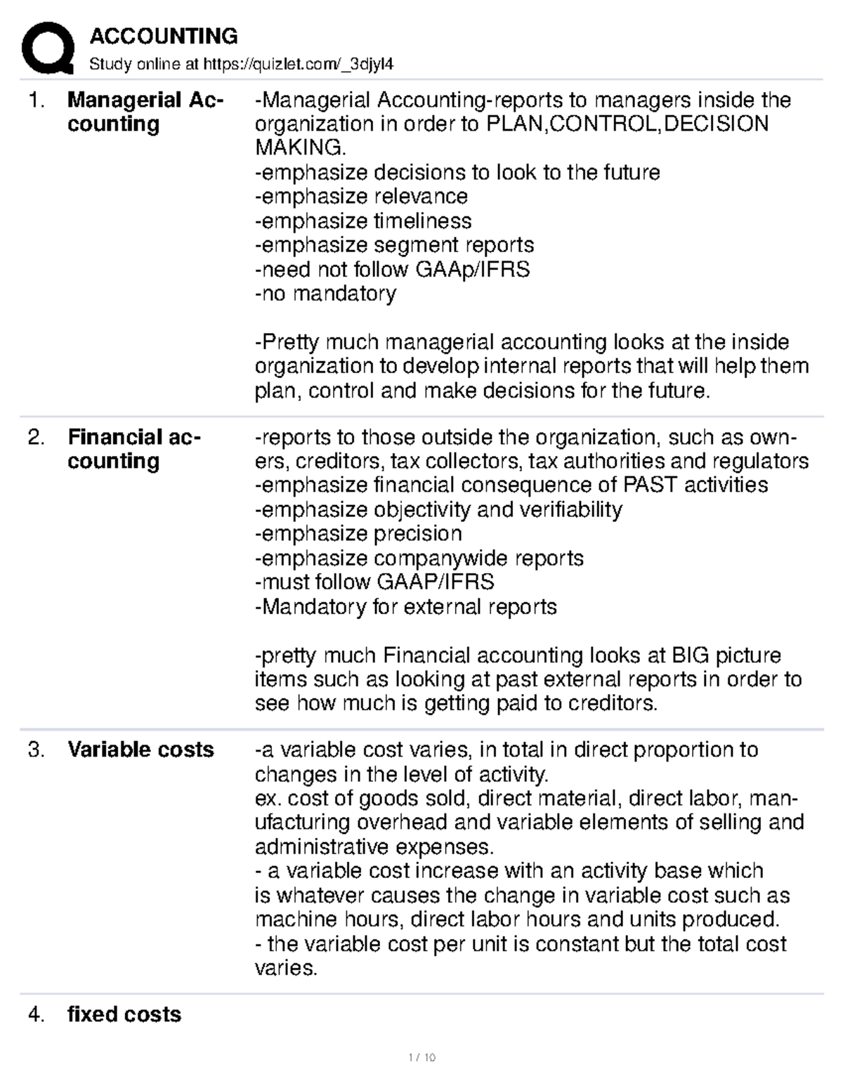 Managerial Accounting Quiz - Study Online At Quizlet/_3djyl Managerial ...