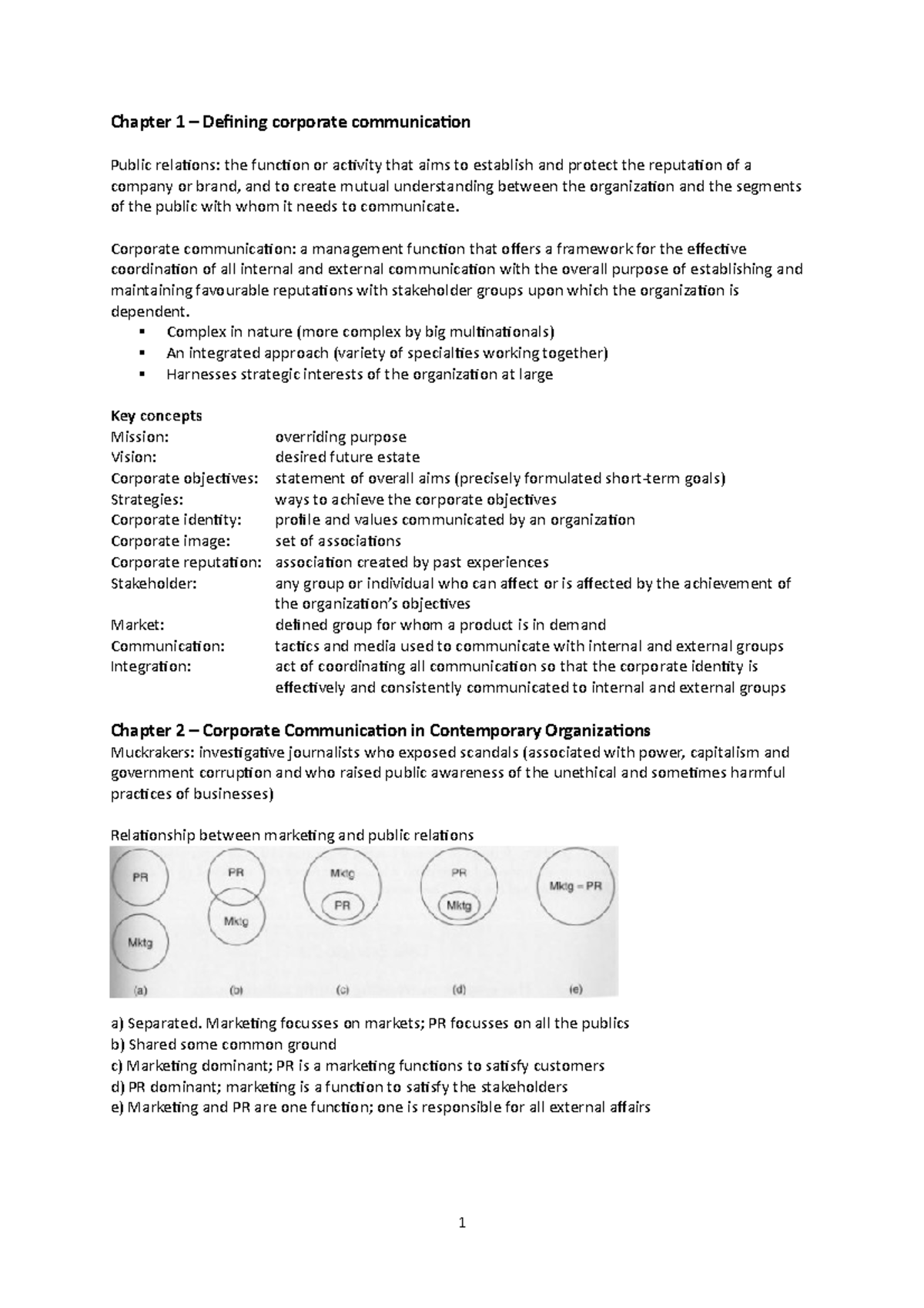 Corporate Communication: A Guide to Theory & Practice (summary ...