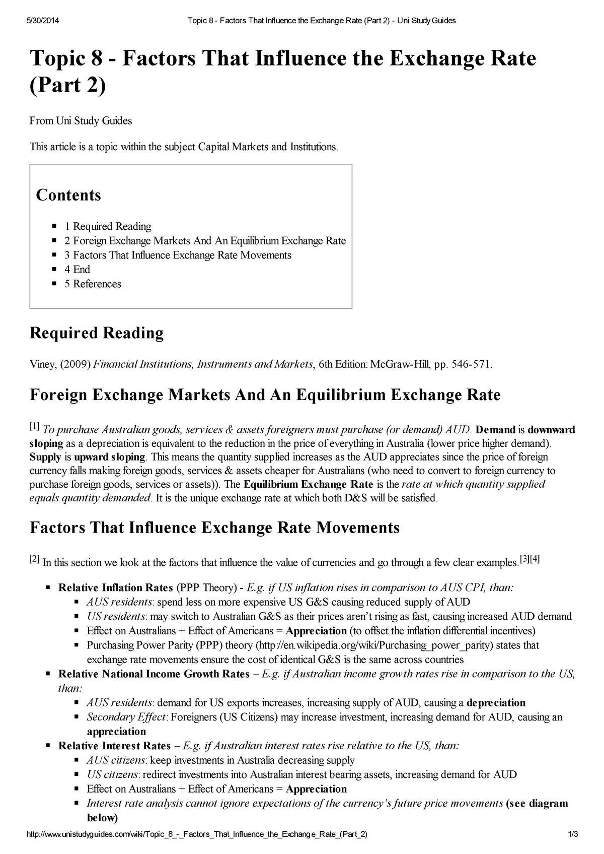 Topic 8 - Factors That Influence the Exchange Rate (Part 2) - Uni Study ...