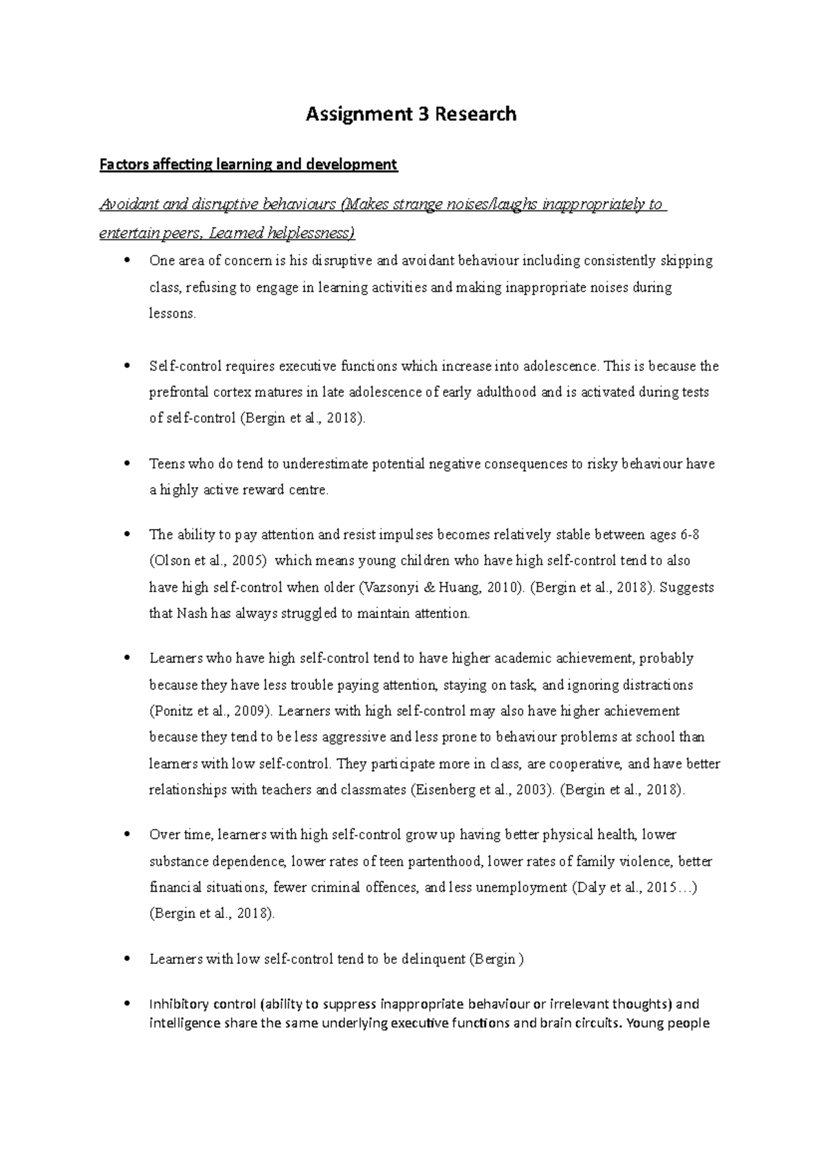 Assignment 3 Research - Assignment 3 Research Factors Affecting ...