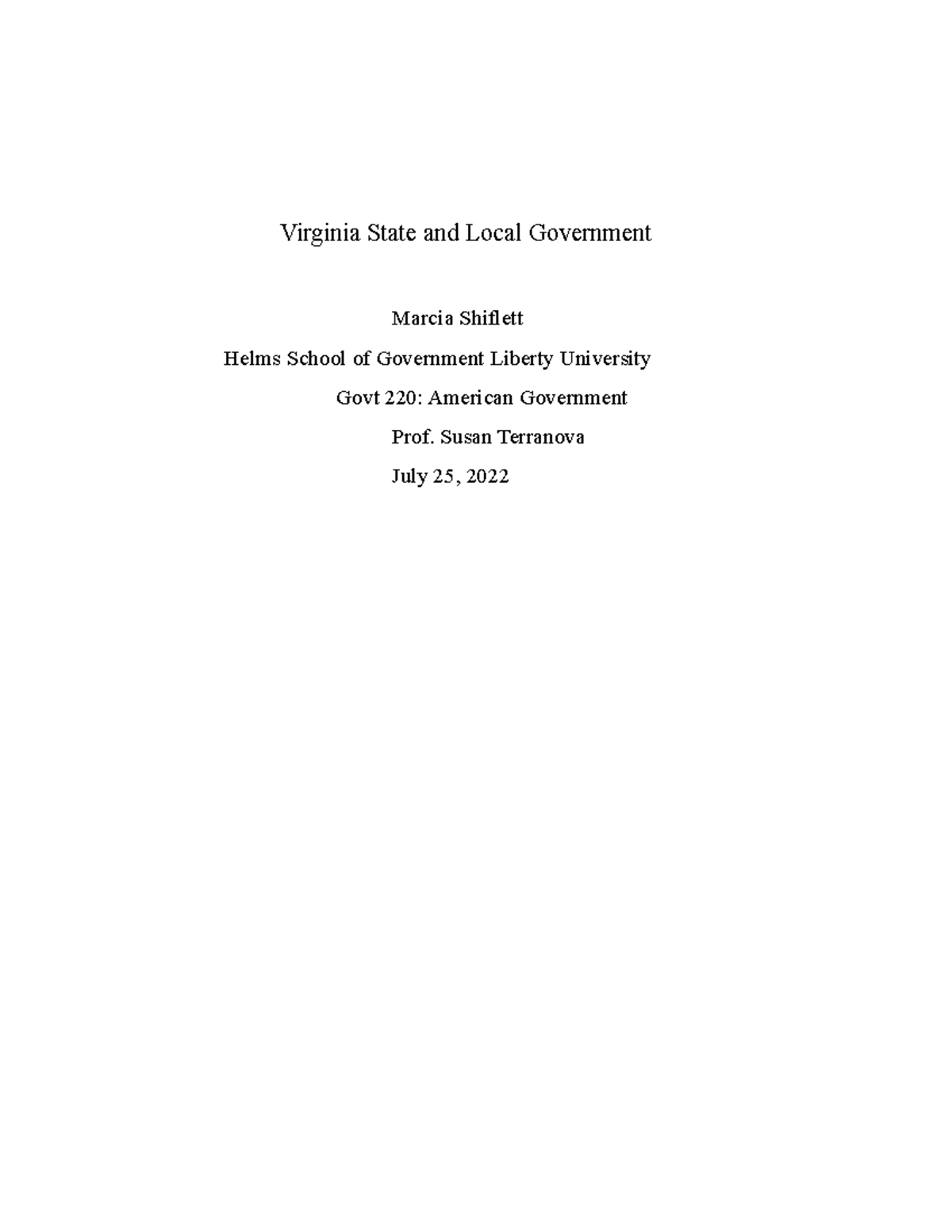 city government research paper