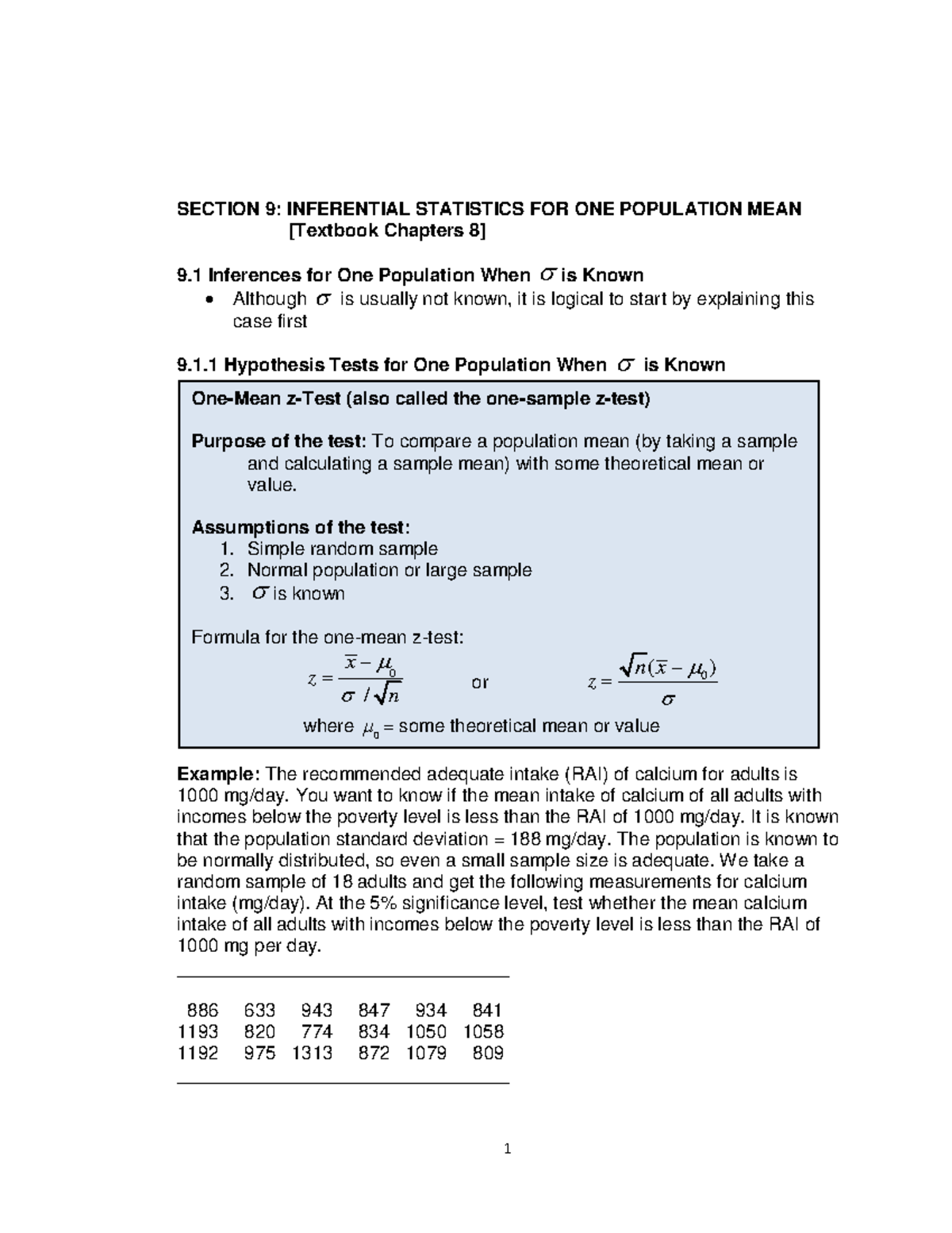 STAT 235-Lecture Notes-Section 9 (Chapter 8)-Inferences for One ...