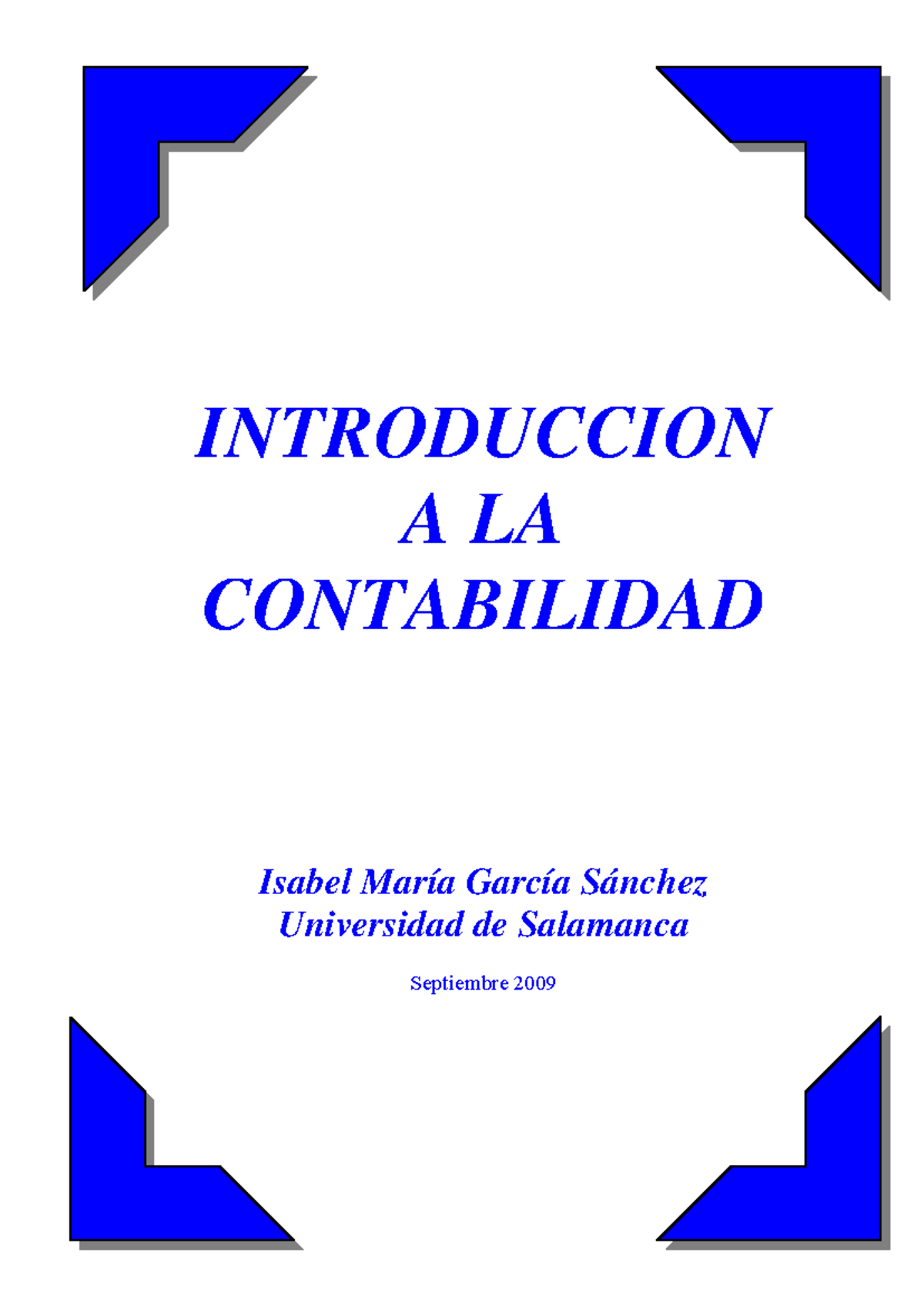 Introduccion A LA Contabilidad - INTRODUCCION A LA CONTABILIDAD Isabel ...