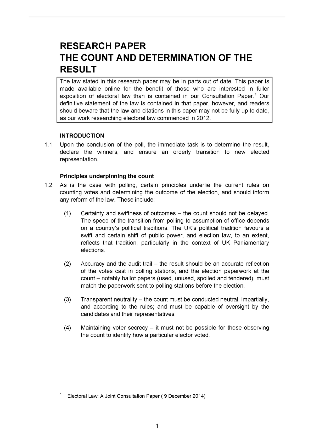 election law research paper topics