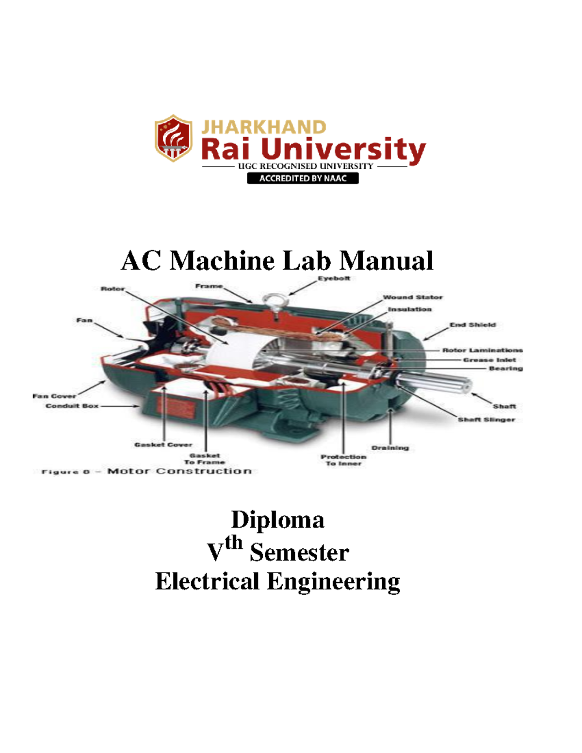 A.C. Machine Good AC Machine Lab Manual Diploma V th Semester Electrical Engineering List of