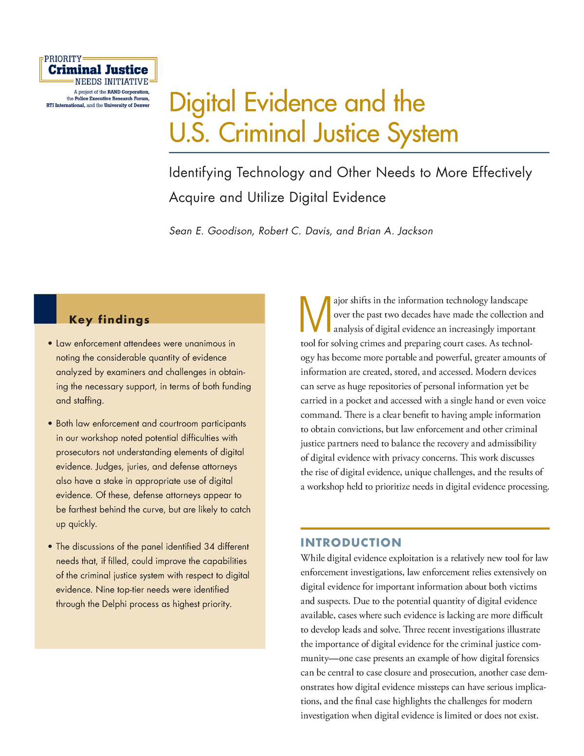 electronic evidence research paper