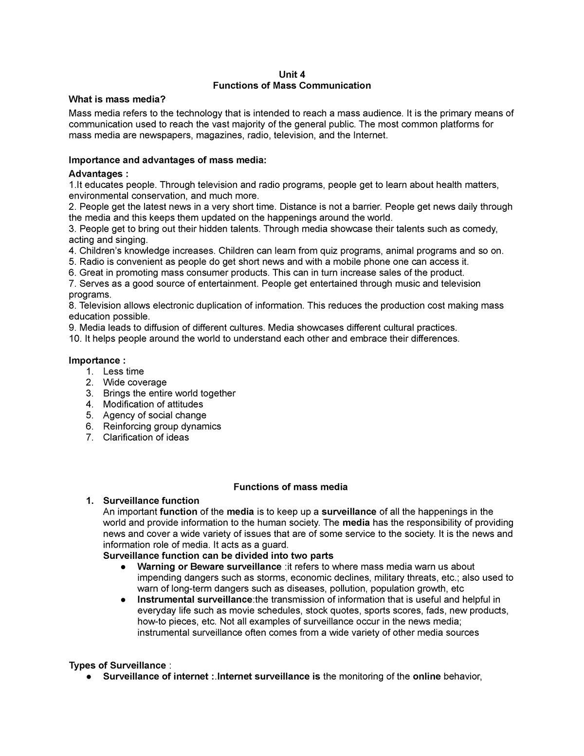 function-of-mass-communication-unit-4-functions-of-mass-communication