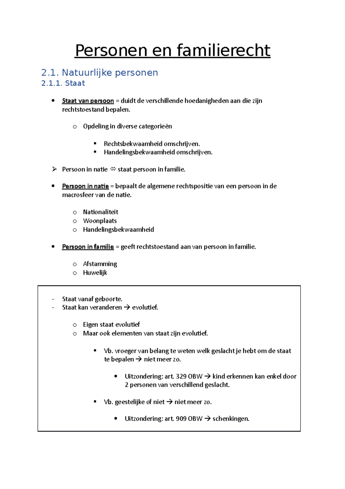 Samenvatting Personen- En Familierecht - Personen En Familierecht 2 ...