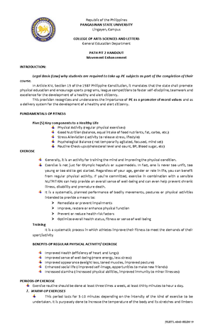 PE12 Q2 Module 4 - 12 ####### SENIOR HIGH SCHOOL PE And Health Quarter ...