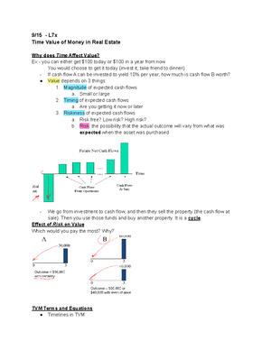 REAL4000 Notes 1 - REAL4000: Principles of Real Estate Leases and ...