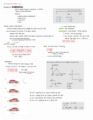 Physics 1 Chapters 1-4 - Physics 1 Chapters 1- I. Chapter 1 a ...