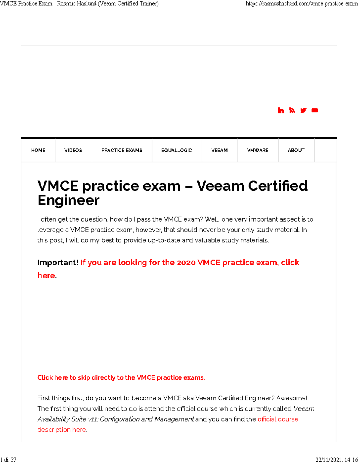 VMCE_v12 Testking