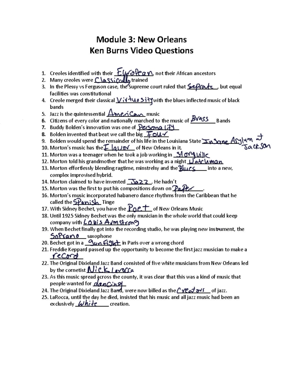 Module+3+New+Orleans+Questions - Module 3: New Orleans Ken Burns Video ...