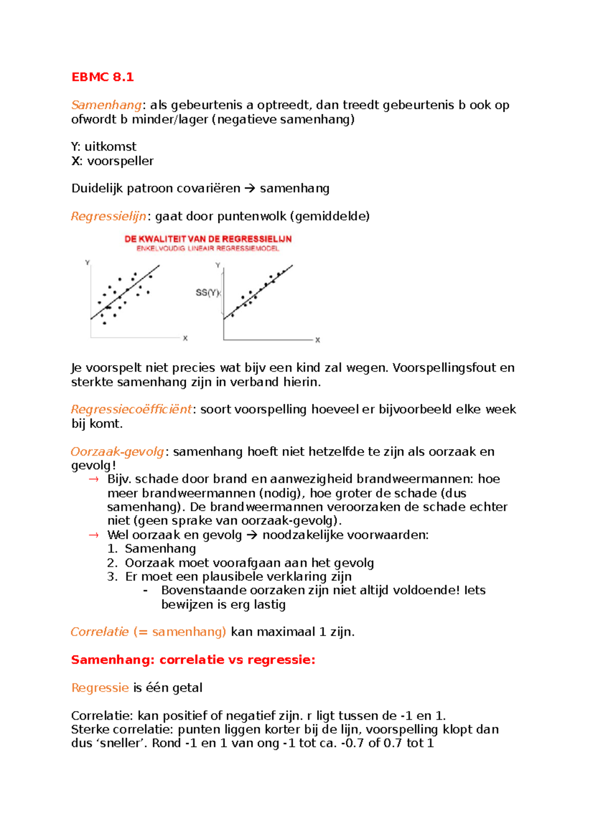 EBM college blok 8 deel 1 - EBMC 8. Samenhang : als gebeurtenis a ...