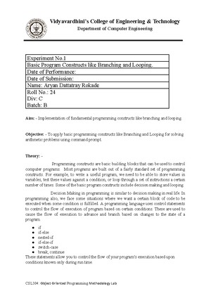 CPP diary week14 - cpp - PROJECT DIARY Name of the Program: Computer ...