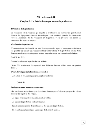 30 Exercices Corriges De Algèbre S2 - Macro Economie - Studocu