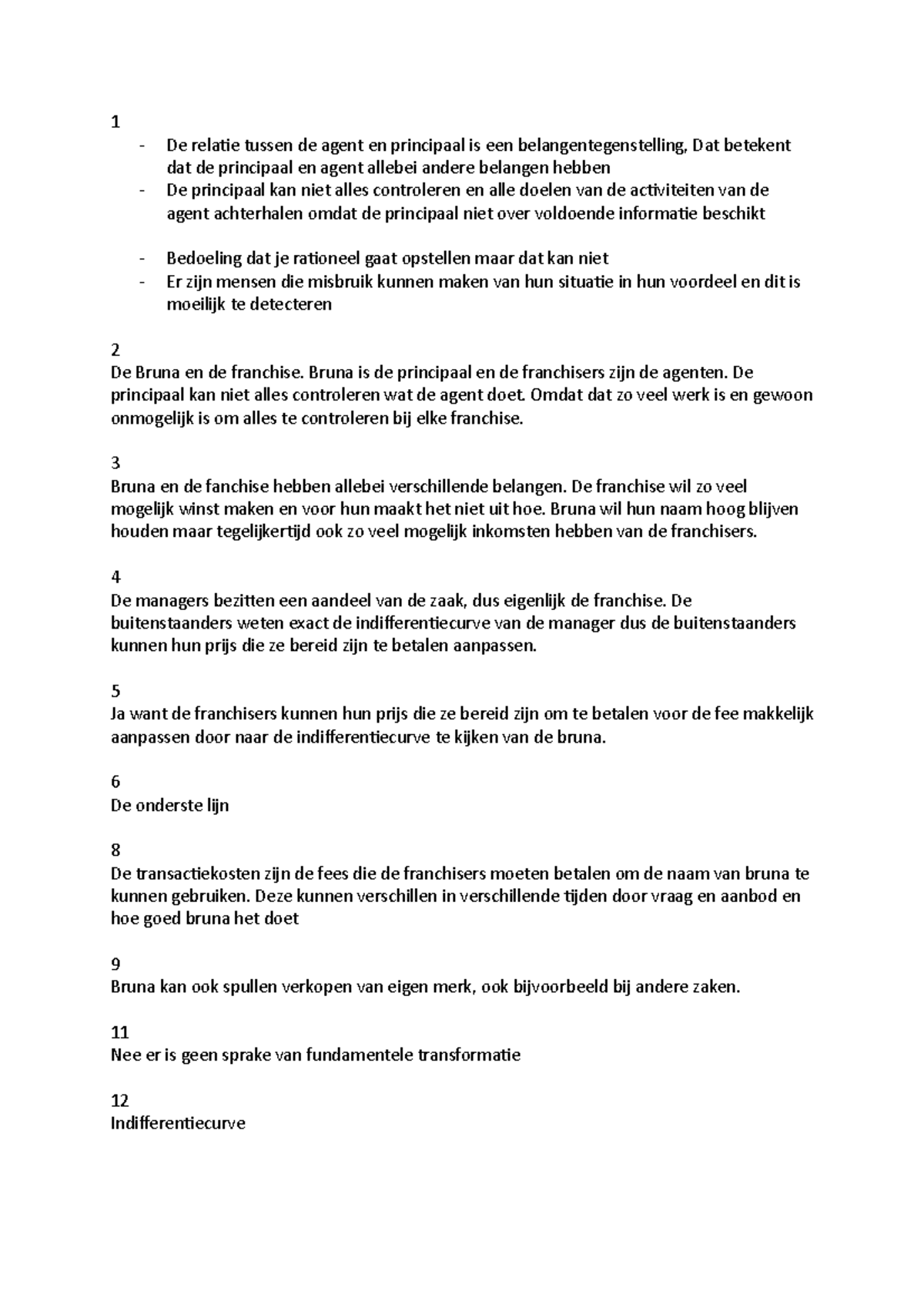 Organisatie en starategie 4 1 de relatie tussen de agent en