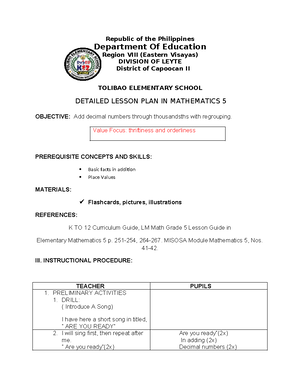 Convergent modulo - for practice - 4. Kumuna ng lapis at papel S1 Kolly ...