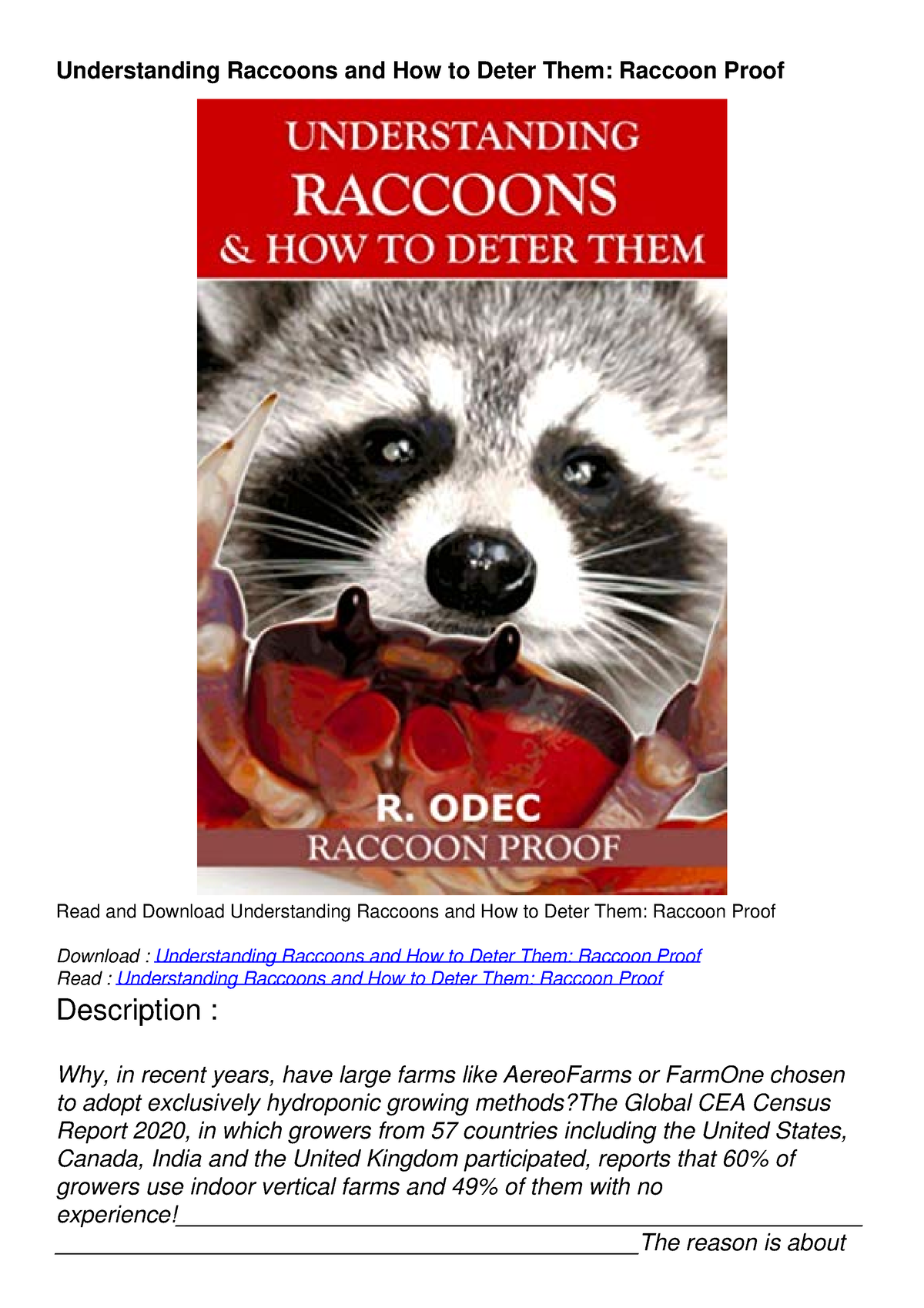 read-pdf-understanding-raccoons-and-how-to-deter-them-raccoon-proof