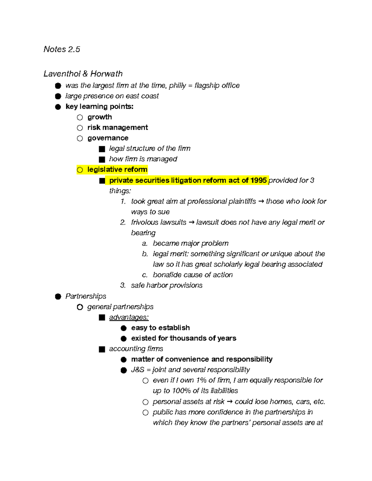 Lecture 7 Notes Notes 2 Laventhol & Horwath was the largest firm at