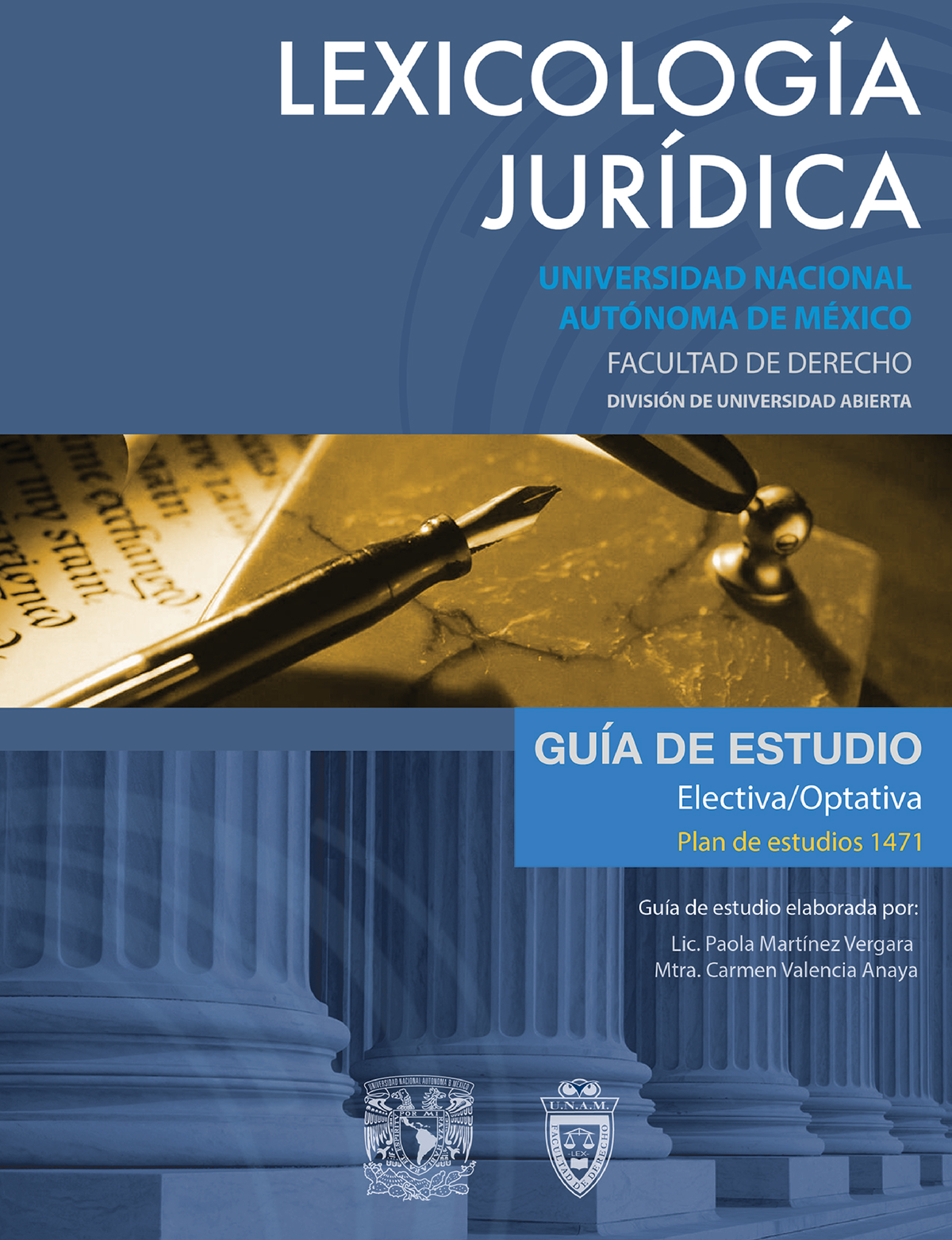 Guia Lexicologia Juridica UNAM - Guía De Estudio Para La Asignatura ...