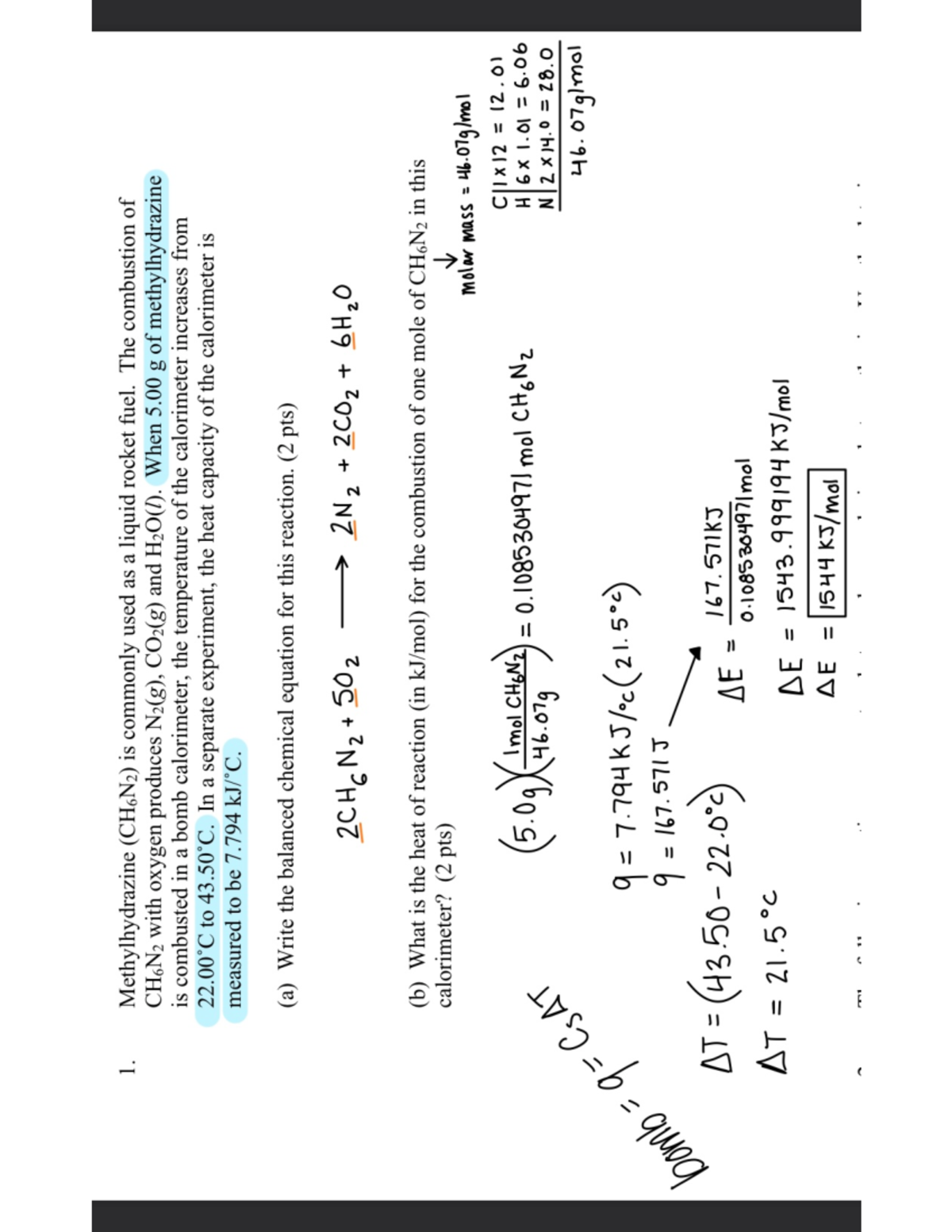 General Chemistry 1020 (Dr. Anderson) HW3 P1 - CHEM 1020 - Studocu