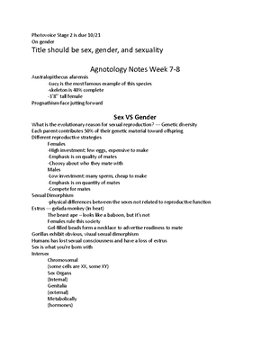 Chapter 1 - ANthropology Pfeister Notes - Chapter 1 Anthropology ...