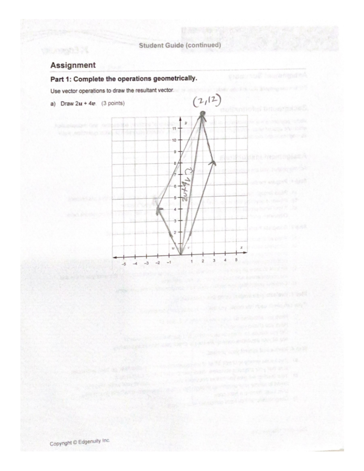 Edgenuity vectors operation performance task Studocu