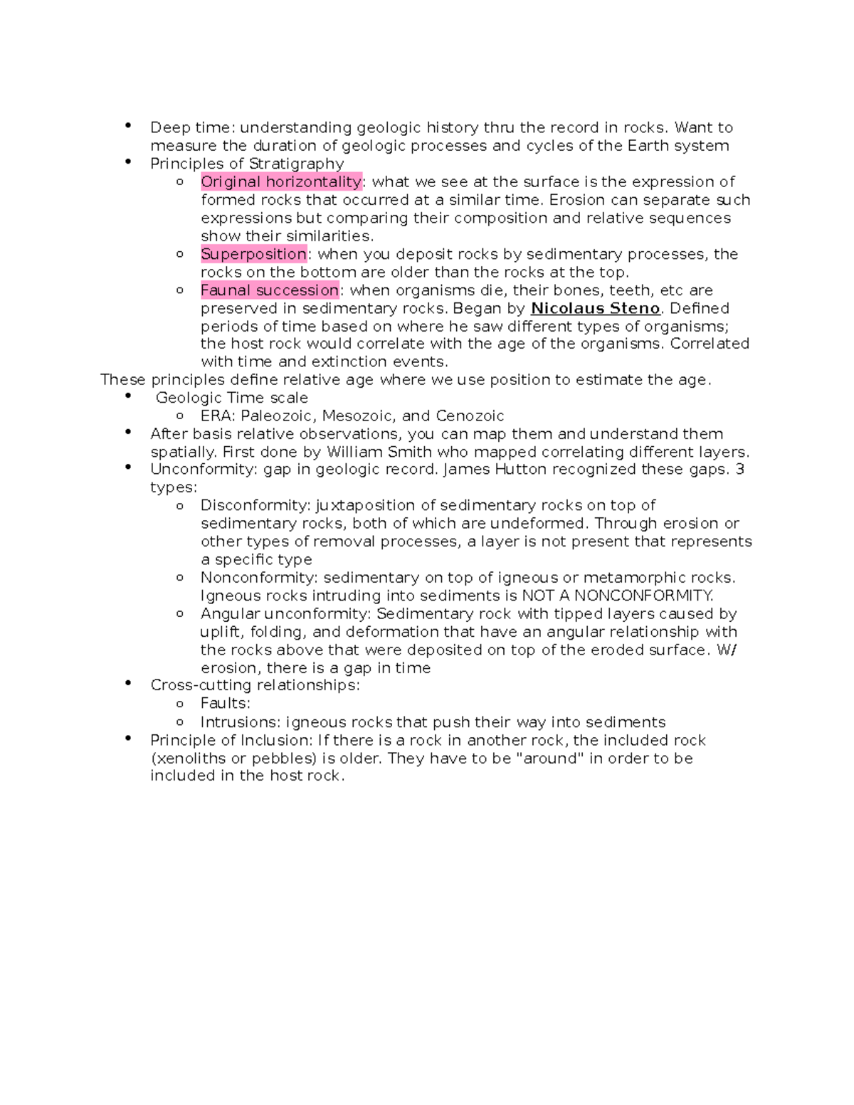Lecture 2-Geologic Record - Deep time: understanding geologic history ...