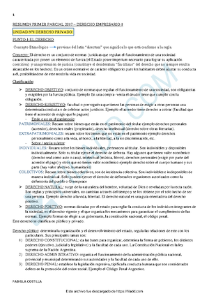 Resumen De Derecho - BOLILLA 1. DERECHO PRIVADO. PUNTO 1. EL DERECHO ...